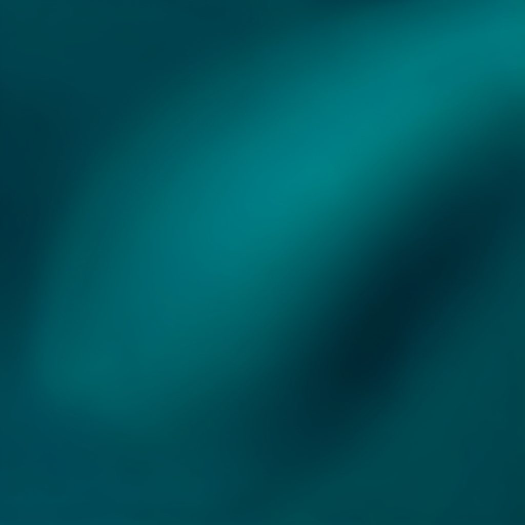 Deep cyan to navy gradient, calm and polished atmosphere