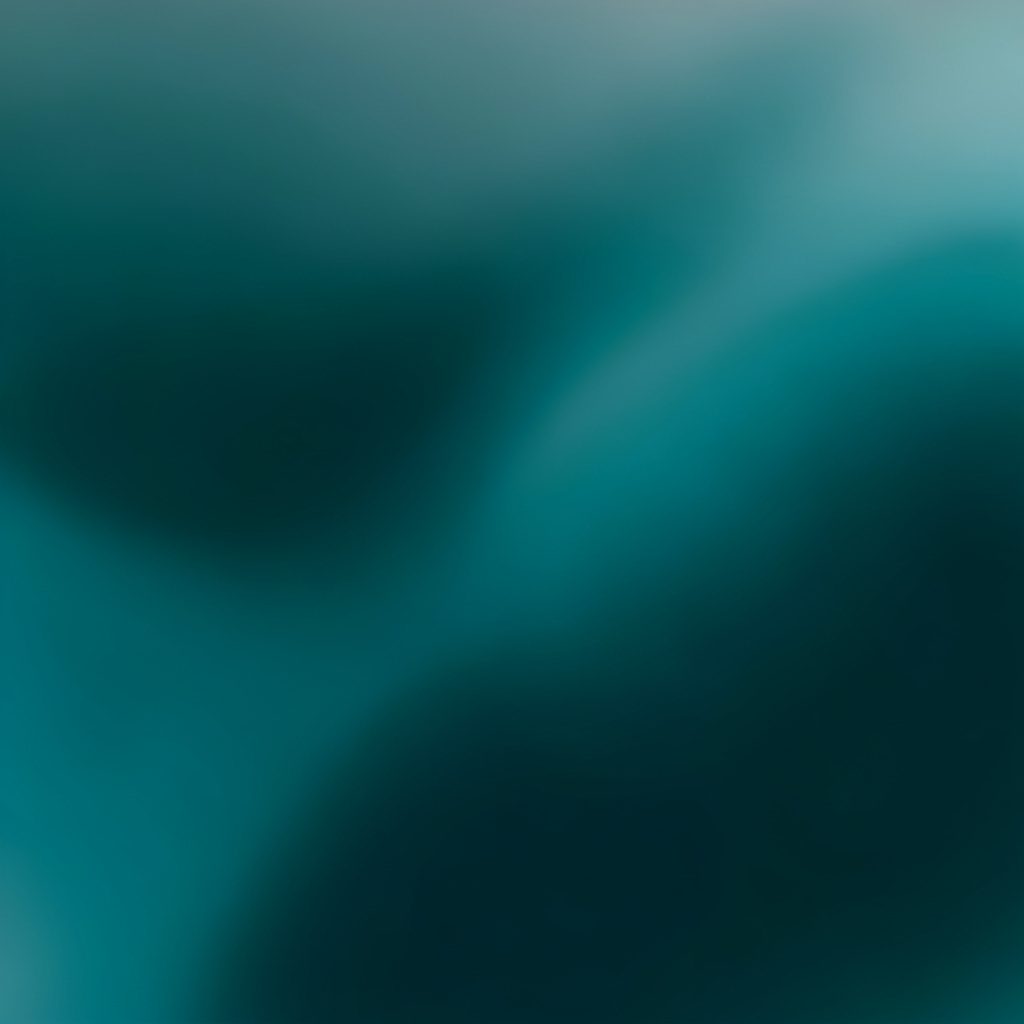 Muted blue-green gradient panel with smooth tones, atmospheric and minimal